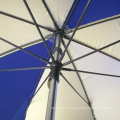 30 Zoll Nylon Goldbeschichtung hochwertiger UV -Golf -Regenschirm mit langem Griff